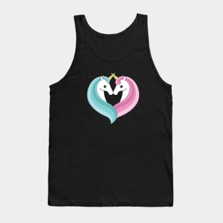 Unicorn heart Tank Top